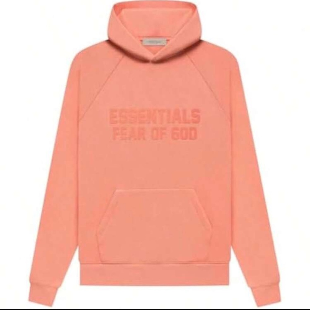Fear of God Essentials Peach Hoodie